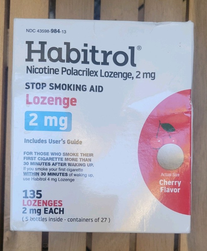 Habitrol NICOTINE LOZENGES 2 mg CHERRY 🍒Flavor 135 Ct Exp.06/2026 New & Sealed