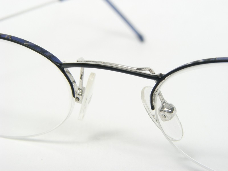 Flair TOP TEN 566 454 MATT BLACK /BLUE /SILVER EYEGLASSES 50-17-135mm Germany gallery