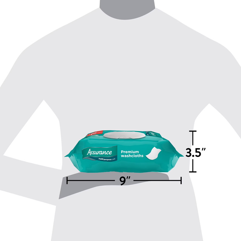 Assurance Premium Disposable Washcloth 96 pack of 2 Wipes XL Count | Extra Large gallery