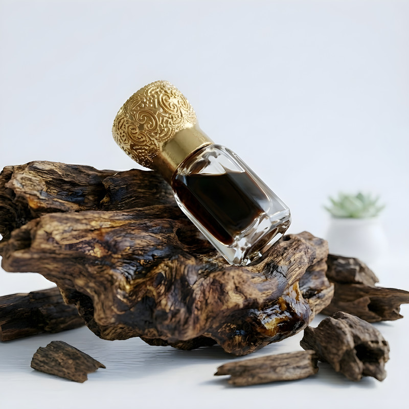 Pure Dark Hindi Oud Oil - 1 Tola Super Top Grade AAA+ Indian Agarwood Oudh Attar gallery