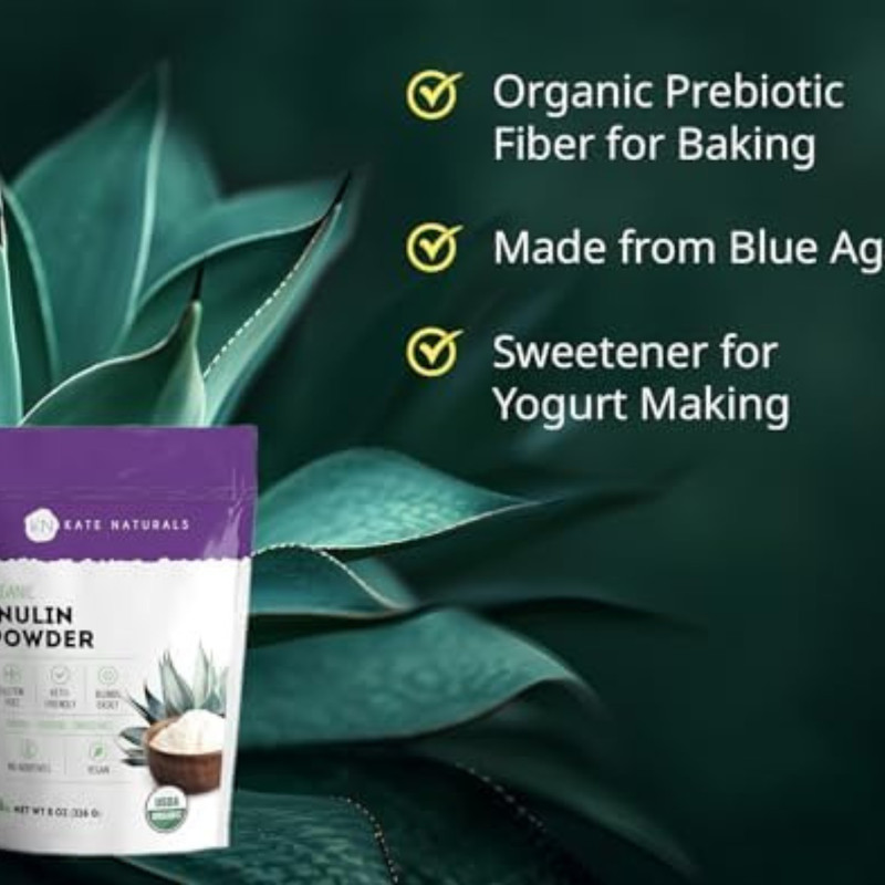 Inulin Powder Organic for Prebiotic Fiber and Gut Health. Mix Well with Coffee & gallery