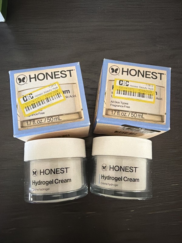 2”HONEST Beauty Hydrogel Face Cream with Hyaluronic Acid Jojoba Squalane Oil 1.7