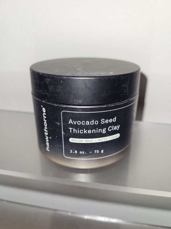 Men’s Hawthorne Avacado Seed Thickening Clay Medium Hold Matte Finish 2.6oz