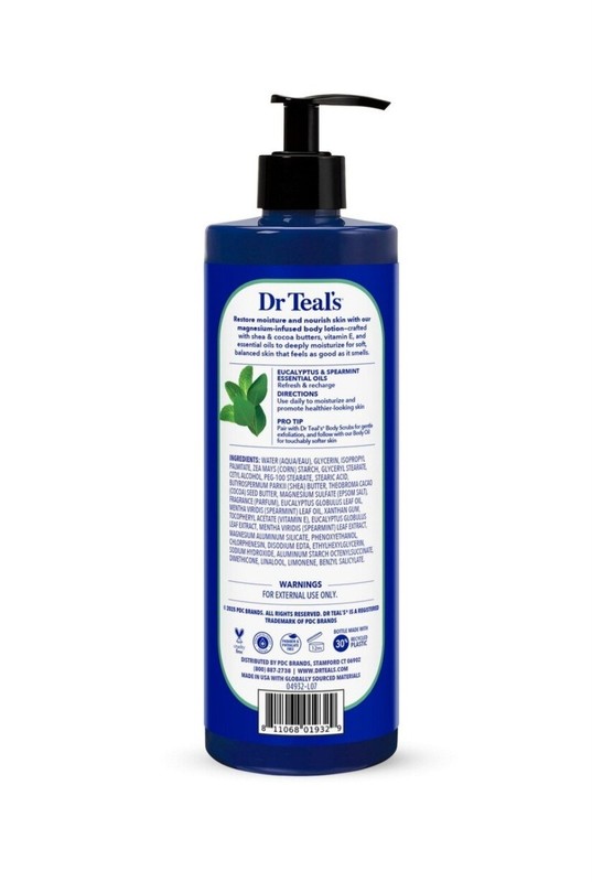 Dr Teal's Body Lotion Relax & Relief with Eucalyptus & Spearmint 18 Fl Oz gallery