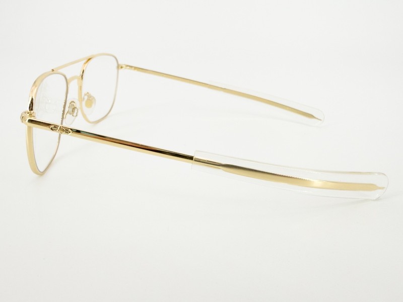 NICE American Optical Original Pilot 23K Eyeglasses FRAMES 52[]20-140 Gold M574 gallery