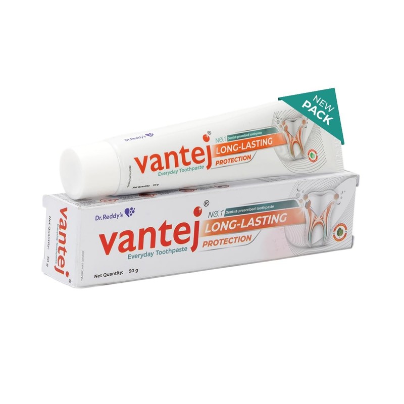 Vantej Sensitivity Protection Toothpaste, Pack of 5 x 50g