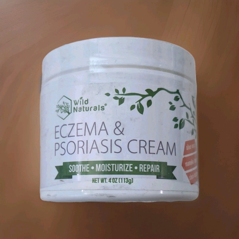 Wild Naturals Eczema & Psoriasis Cream Steroid-Free, Non-Greasy 4 oz Face/Body