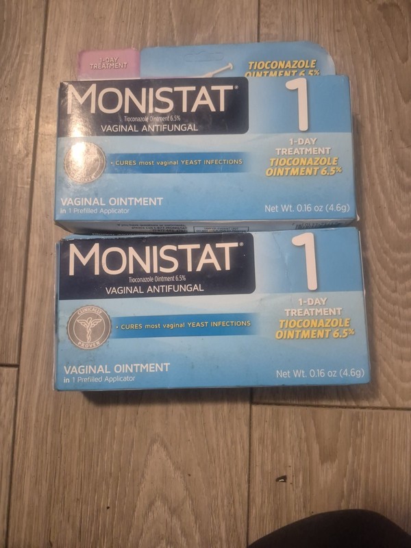 2 X Monistat 1 Day Vaginal Tioconazol 6.5% Prefilled Ointment exp 9/26