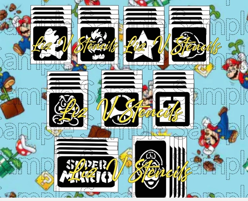 Super Mari O Glitter Tattoo