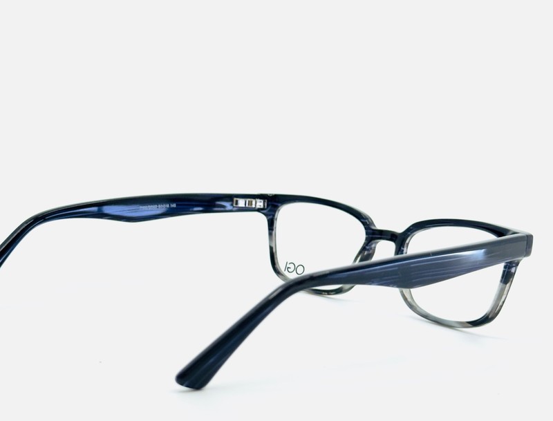 NEW OGI HERITAGE 7166/2083 Black Grey Square Full Rim Eyeglasses 50-18-145 B:35 gallery