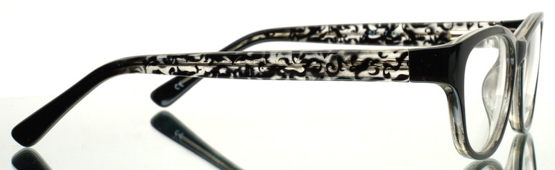 MODERN TIMES Festival Black Womens Semi Cat Eye Eyeglasses 52-17-135 B:36 gallery