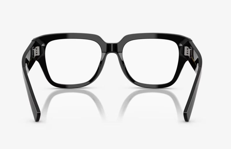 New DOLCE & GABBANA Eyeglasses DG 3405 501 54-18 140 Shiny Black & Chrome Frames gallery