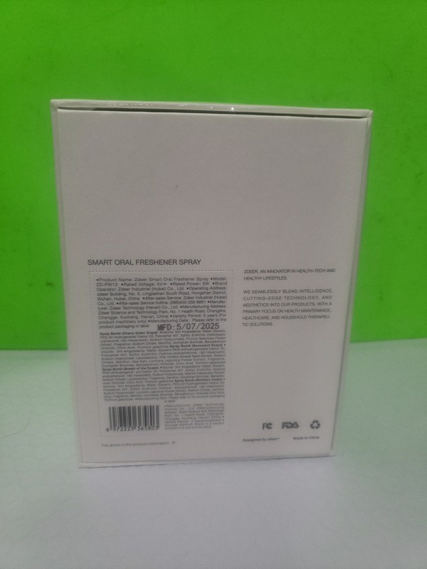 NIB, Zdeer Smart Electric Oral Mouth Spray, Alcohol free rechargeable Brand New gallery