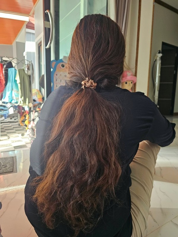 1609 Natural Human Hair Ponytail Straight Real Hair 18 Inch 85 G