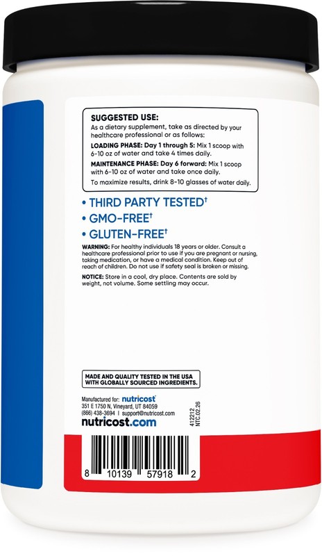 Nutricost Creatine Monohydrate Powder (Red Alert, 500 Gram) - 72 Servings gallery