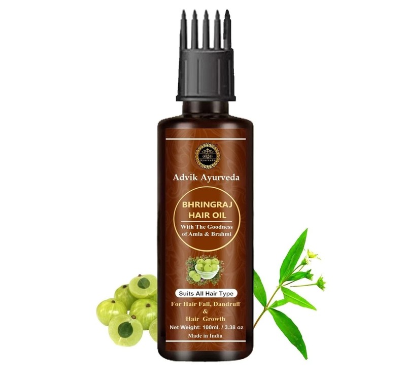 Advik Ayurveda Bhringraj Hair Oil For All Hair Types 100ml