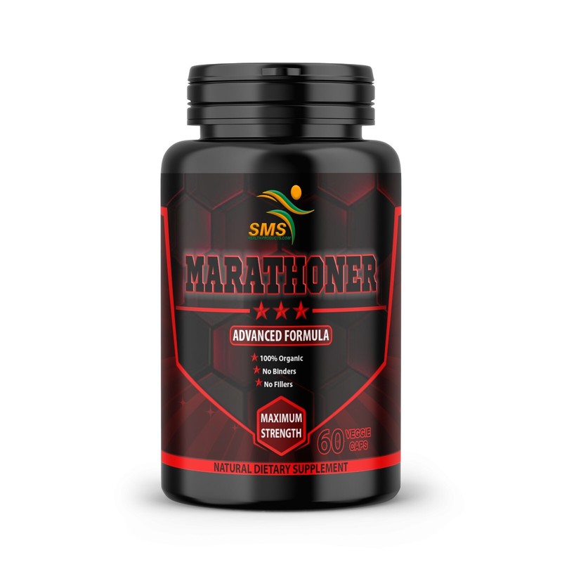 MARATHONER MENS ENERGY BOOST SUPPORT CAPSULES ORGANIC 60 VEGETABLE CAPSULES USA