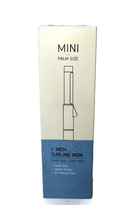 Travel Mini Palm Size 1 in Curling Iron, Blue, NV510B, 110-220V, 25W Sealed NIB