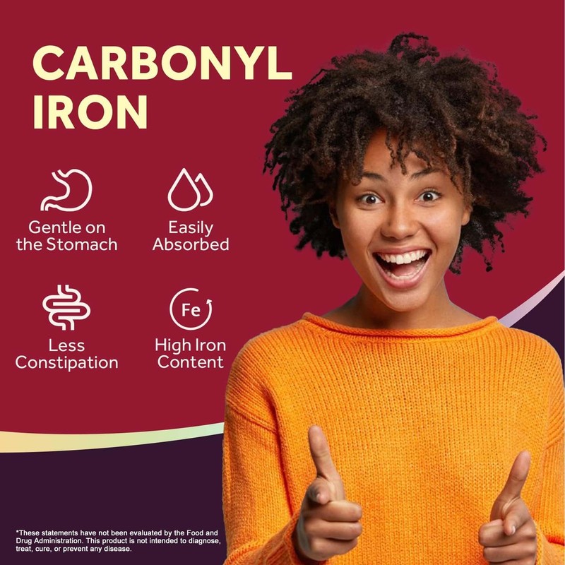 Iron Supplement - with Vitamin C-Improve Energy Levels, Relieve Anemia & Fatigue gallery