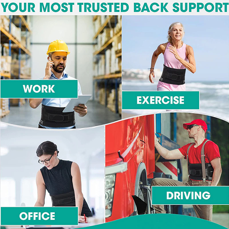 Adjustable Lower Back Brace Lumbar Support Waist Belt For Men Women Pain Relief gallery