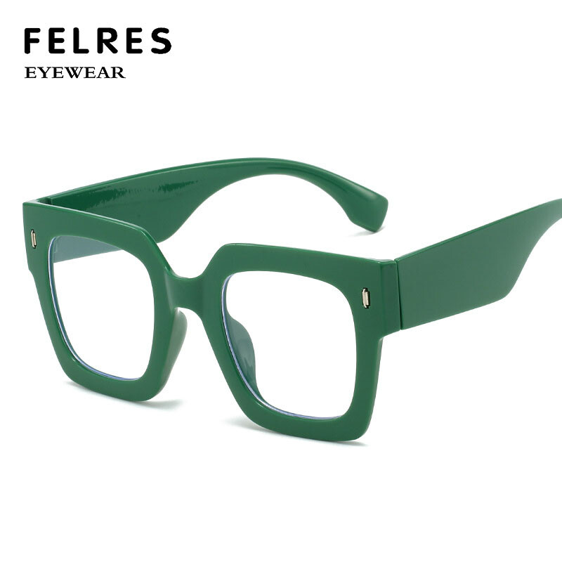 Women Classic Square Reading Glasses Anti Blue Light Clear Lens Fashion Glasses gallery