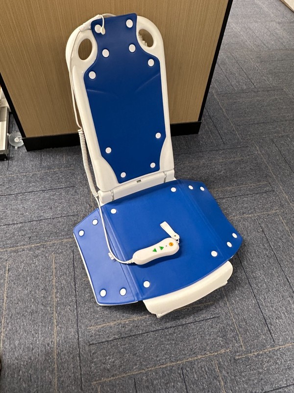 Electric Chair Lift, Floor Lift,Adjustable Height, Blue,300 lbs gallery