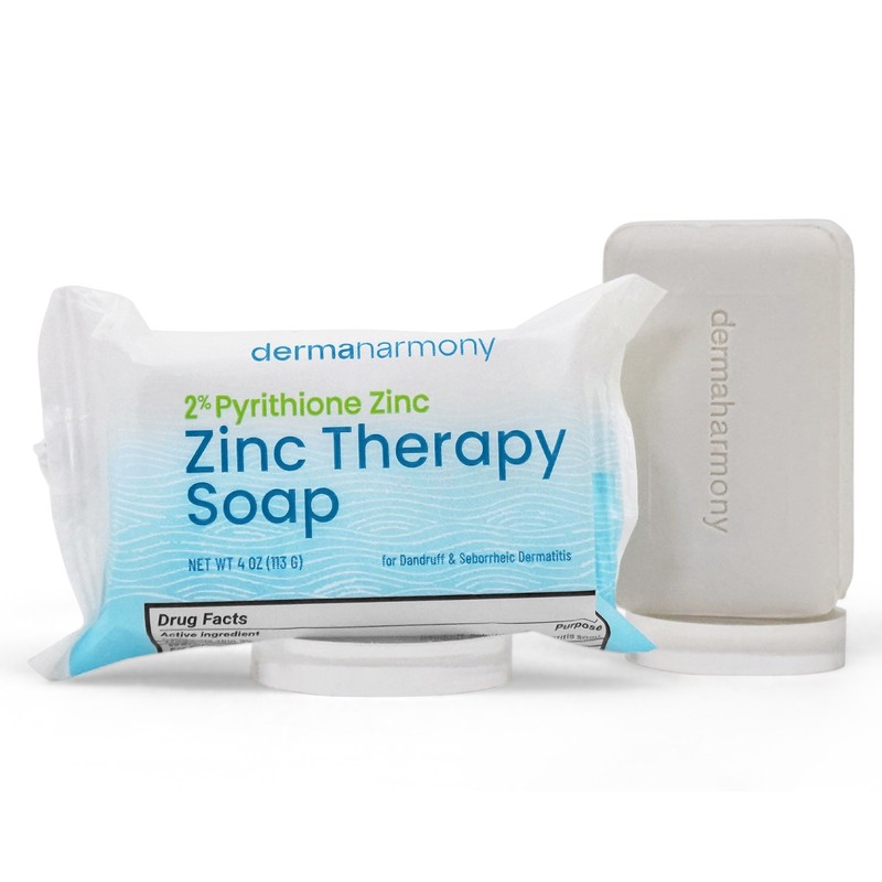 2% Pyrithione Zinc (ZNP) Bar Soap - DermaHarmony 4 oz - 3 Bars gallery