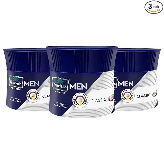 Parachute Advansed Hair Cream for Men, 100ml (Pack of 3)|Hair Cream