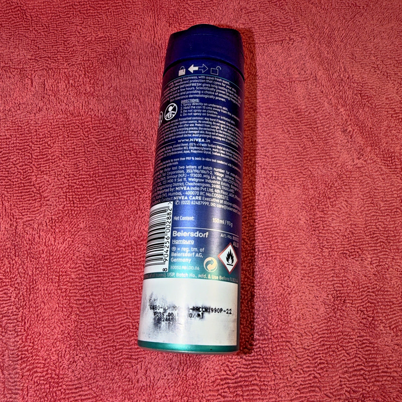 4 Nivea Men Fresh Ocean Infinifresh 48 Hour Deodorant Spray Antibacterial 150 ml gallery