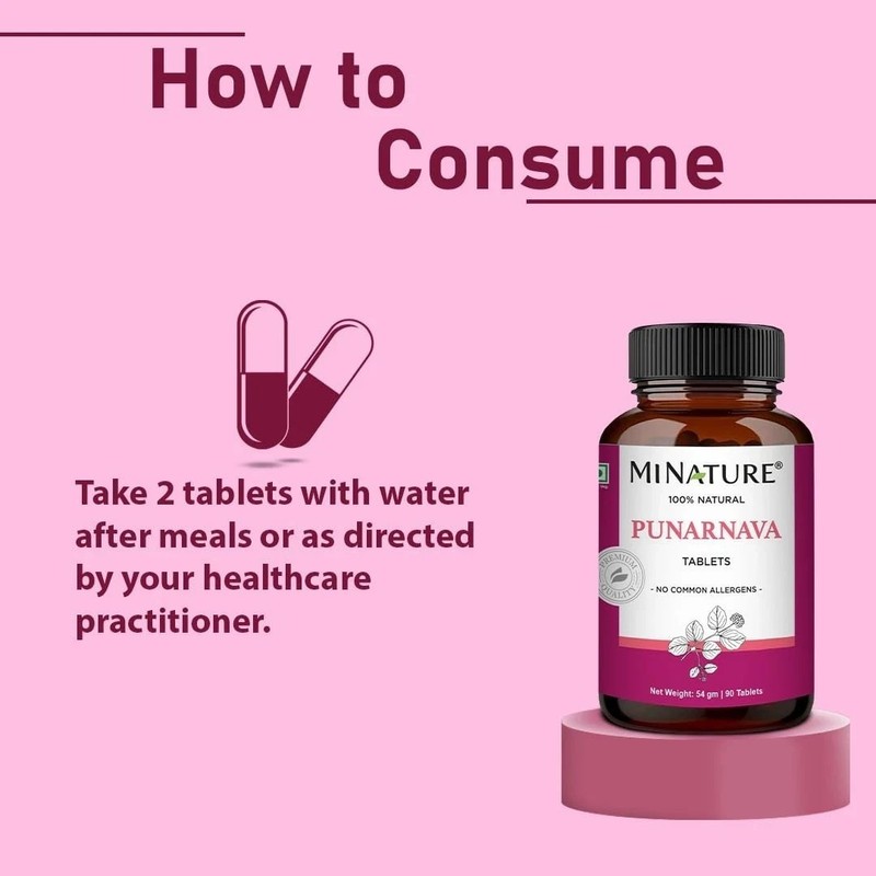 Mi Nature Punarnava Tablets Ayurvedic Herbal Supplement gallery