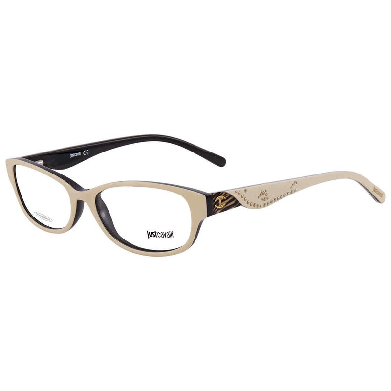 Just Cavalli JC0452 024 Beige Plastic Women Optical Eyeglasses Frame 53-15-140