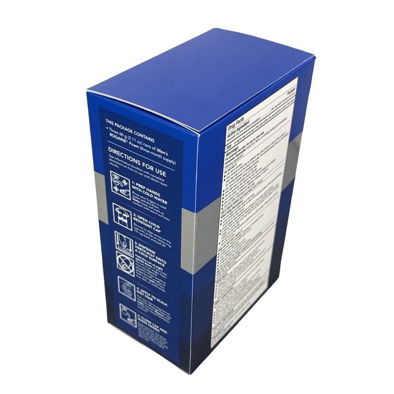 Rogaine Men’s 5% Minoxidil Foam Hair Regrowth Treatment, 3x2.11 oz, Exp 09/2027 gallery