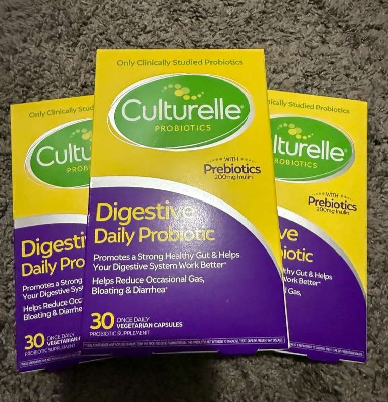 Lot of 3x Culturelle Digestive Daily Probiotic 90 Capsules Total Exp 07/2027 New