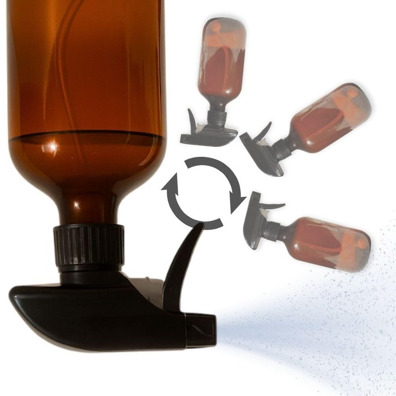 Green Alcove 360° UpsideDown Spray Bottles 16oz 2Pack Amber AllPurpose