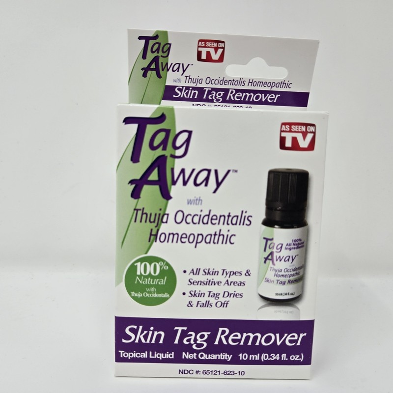 Tag Away 10ml (0.34 fl. oz.) Skin Tag Remover Exp 07/27 As Seen On TV Natural