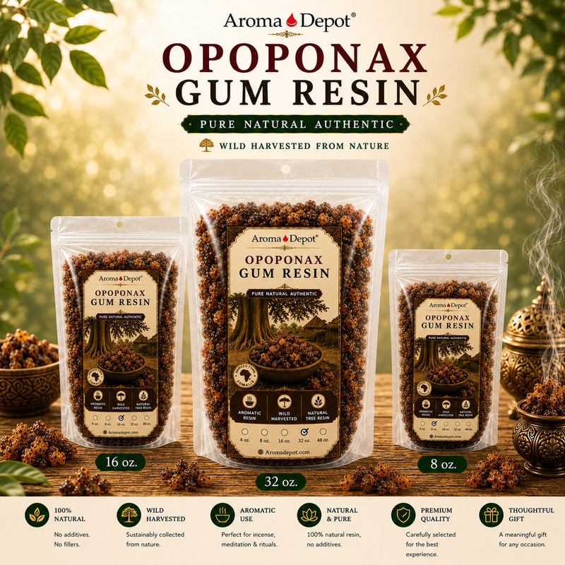 Opoponax Gum Resin Incense 100% Pure Natural Commiphora Guidottii Sweet Myrrh gallery