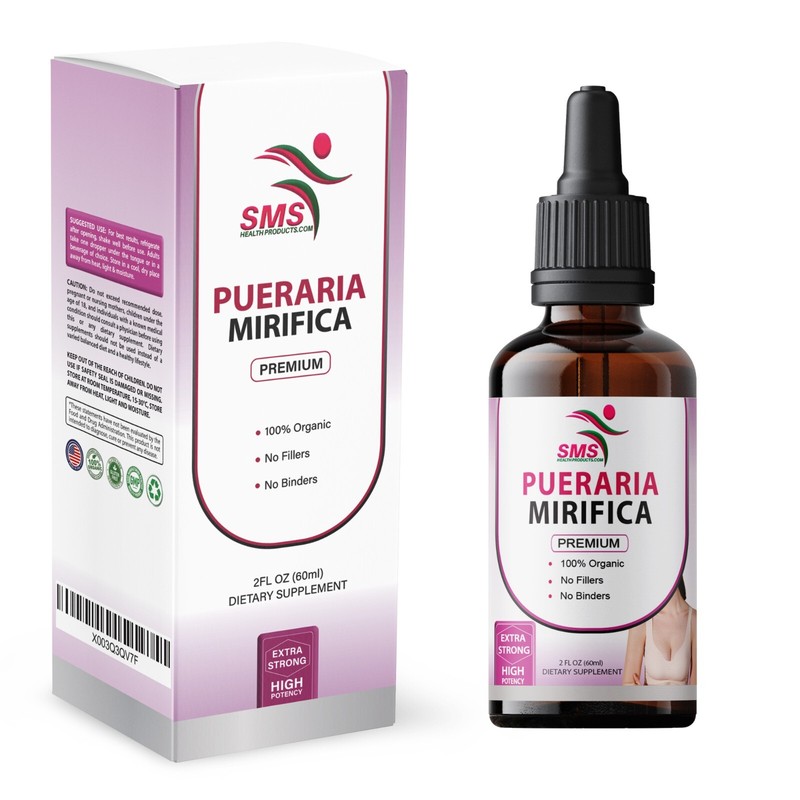 Pueraria Mirifica Organic Herbal Tincture Drops Breast Butt Female Body 2 Fl Oz