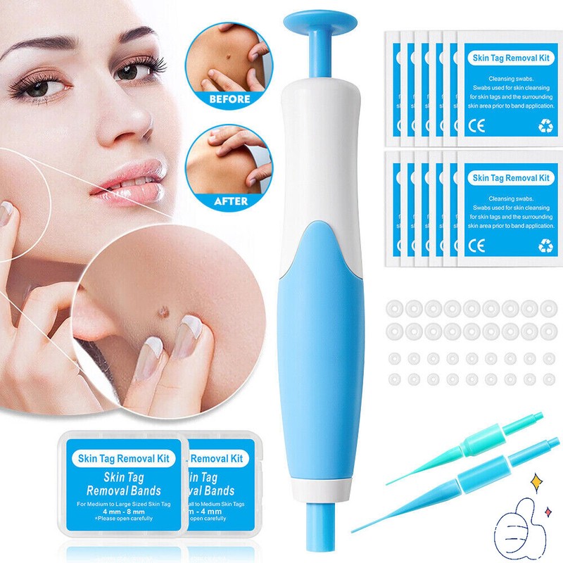 Painless Auto Micro SKIN TAG Removal kit Skin tag bands Remover Device 2-8 mm