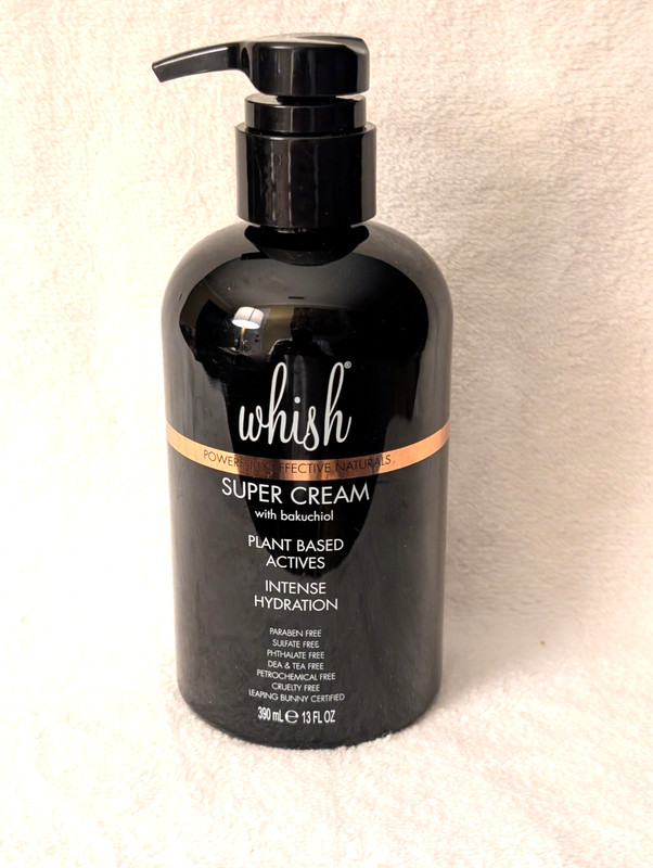 Whish Sandalwood Super Cream Bakuchiol Hydration Body Cream Powerful 13 oz NEW