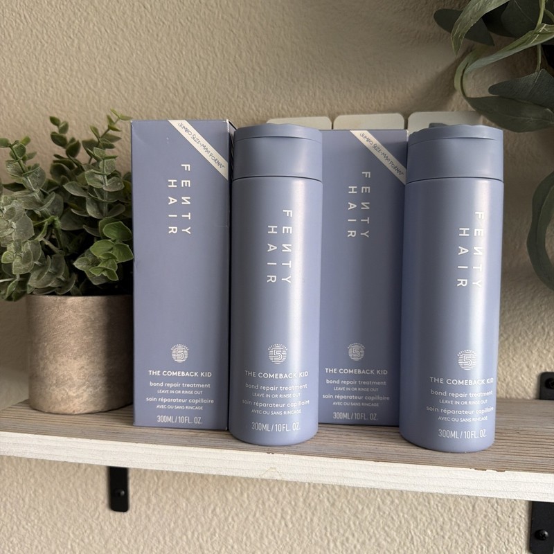 NIB 2-Pack Fenty Hair The Comeback Kid Bond Repair Treatment JUMBO 300mL 10 oz