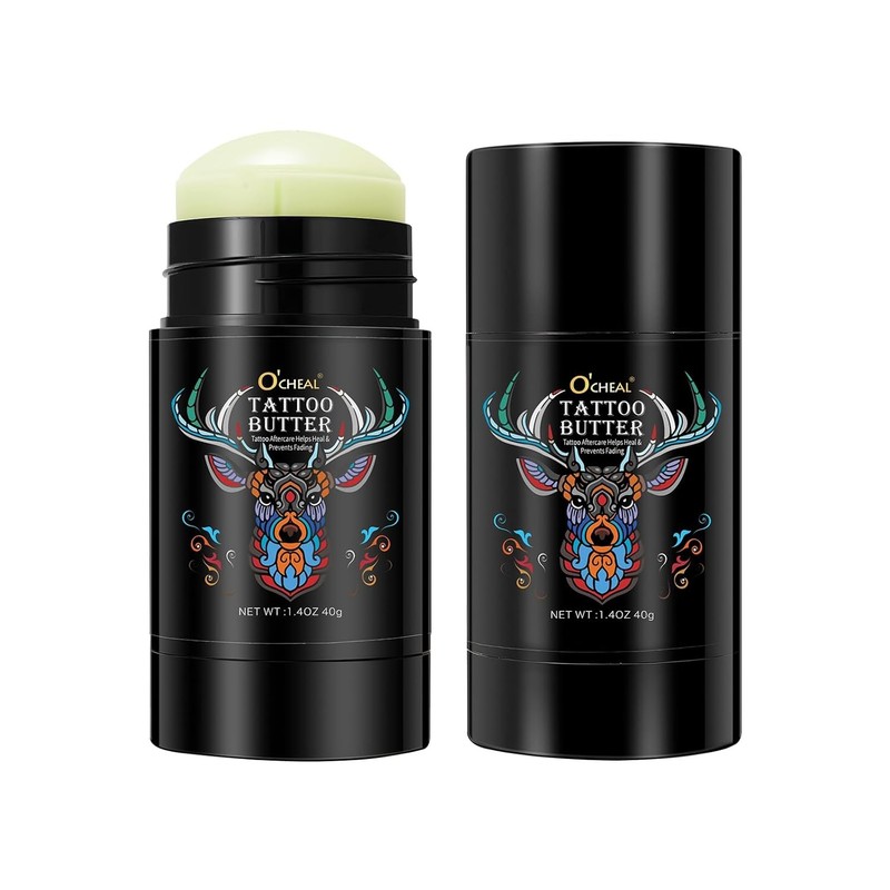 Tattoo Aftercare Butter Balm,Natural Organic Tattoo Cream Moisturizer for Old &