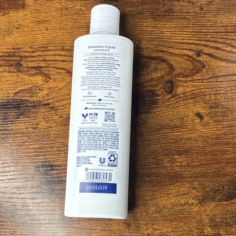 Dove Intensive Repair Shampoo Damaged Hair Bio-Protein Care Amino Serum 12oz gallery