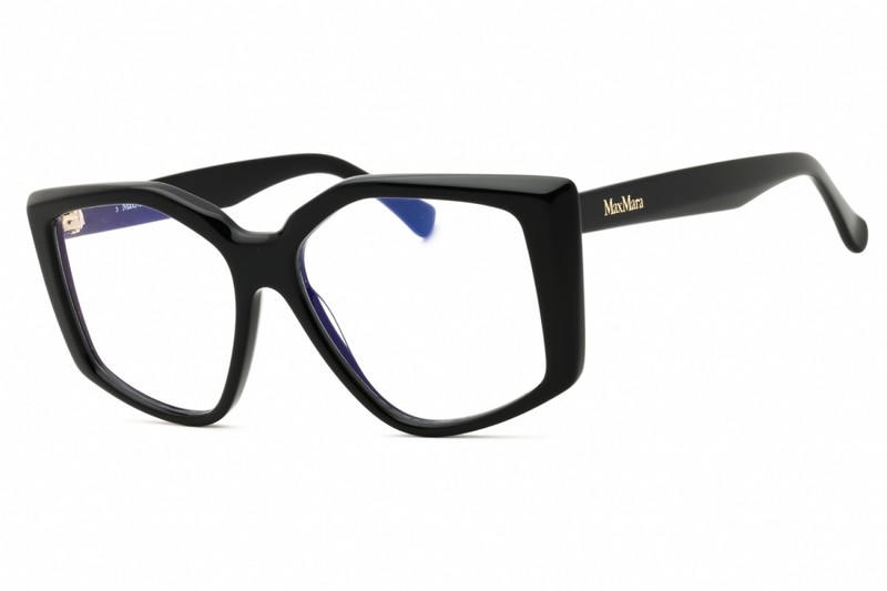 NEW Max Mara MM5162-B 001 Shiny Black 53mm Eyeglasses