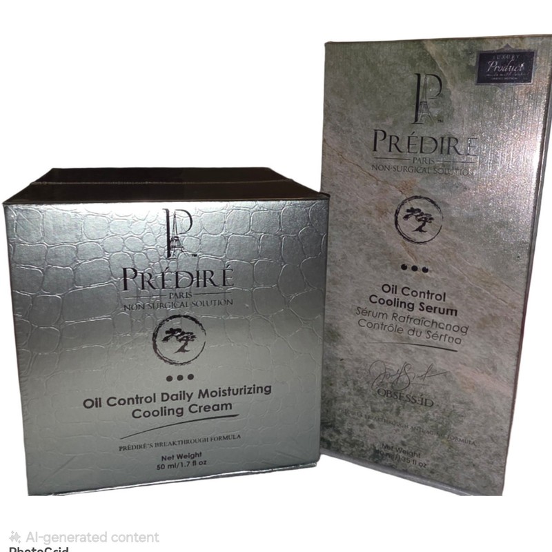 Predire Paris Oil Control Cooling Moisturizing Cream and Serum Bundle