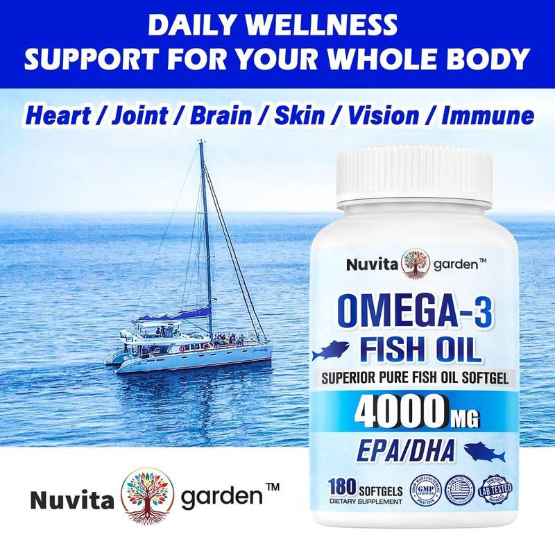 Wild Alaskan Fish Oil 3000mg per Capsule with 2520mg EPA & DHA，120 Softgels gallery