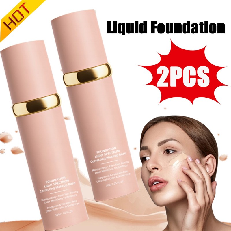 2 Pack 4-in-1 Biomimic Light Spectrum Foundation SPF50+ 1.05floz