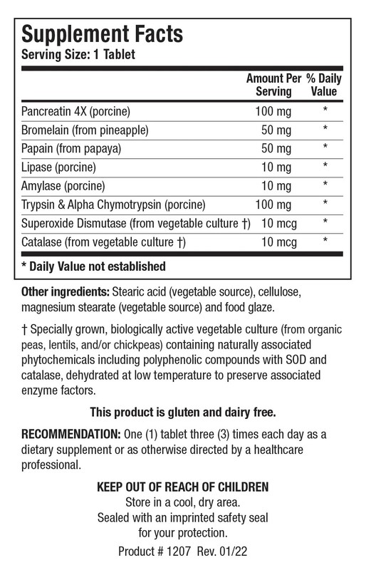 BIOTICS RESEARCH - Intenzyme Forte Large Bottle 500 Tablets - exp 11/2027 gallery