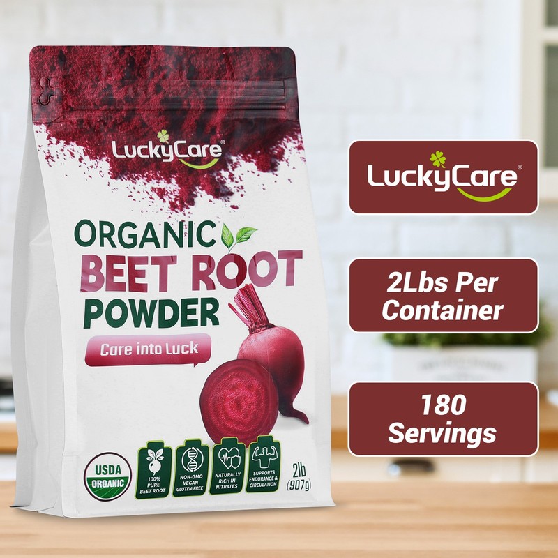 2 LB Organic Beet Root Powder Raw Non GMO Pure Beta Vulgaris Nitric Oxide Booste gallery