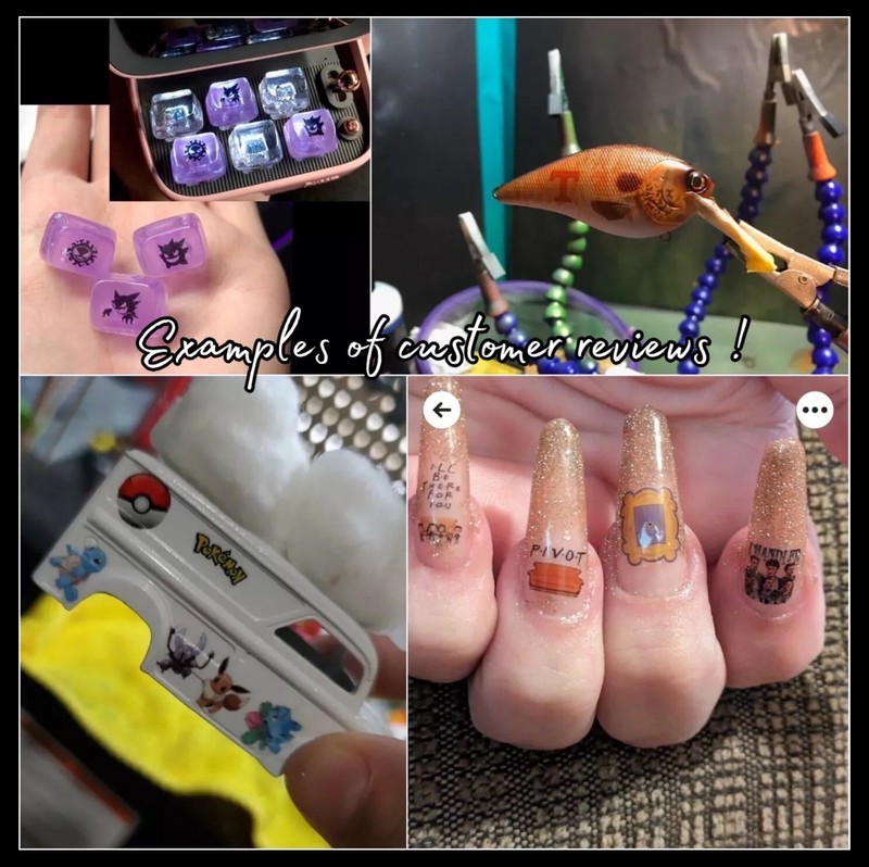 Grateful Dead Waterslide Finger Nail Decals Instructions set of 50 Bonus JH gallery