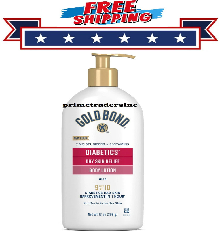 Gold Bond Diabetics’ Dry Skin Relief Body Lotion, 13 Oz., with Aloe